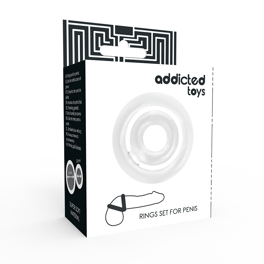 ADDICTED TOYS - POTENZ - PENIS C-RING KLAR
