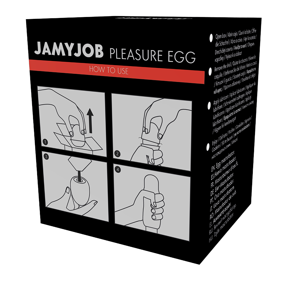 JAMYJOB - EGG MASTURBATOR SCHWARZ DISKRETE VERSION