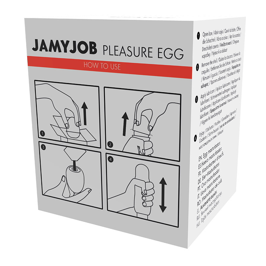 JAMYJOB – ROTER EIER-MASTURBATOR DISKRETE AUSGABE
