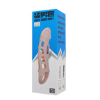 BAILE - PENISVERLÄNGERUNGSHÜLSE MIT VIBRATION UND NATURGURT 13,5 CM