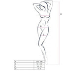 PASSION - DAMEN BS052 BODYSTOCKING SCHWARZ EINHEITSGRÖSSE