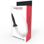 DARKNESS - ANALPLUG AUS SILIKON MIT WEISSEM SCHWANZ