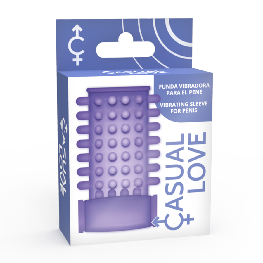 CASUAL LOVE - LILAFARBENER VIBRATOR-PENIS-AUFSATZ