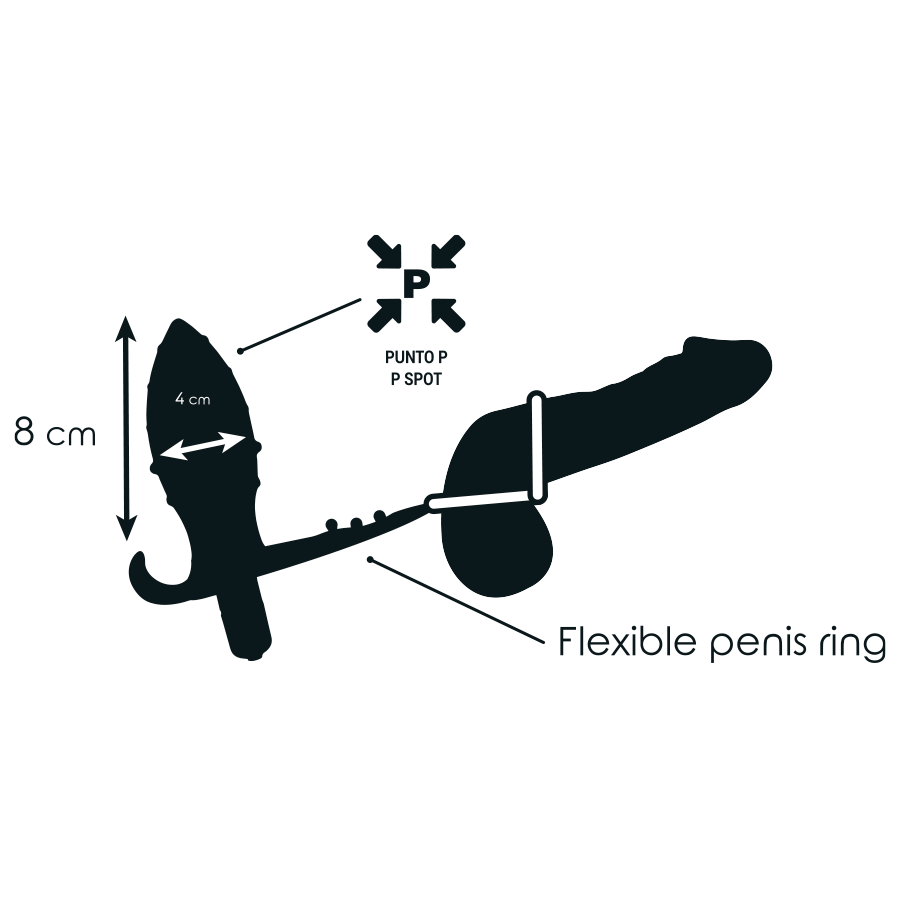 ADDICTED TOYS - ANALPLUG MIT DOPPELTEM SCHWARZEM RING