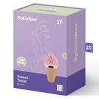 SATISFYER - SPINNATOR SWEET TREAT BRUN & ROSE