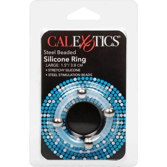 CALEXOTICS - SILIKON-PERLENRING STAHL