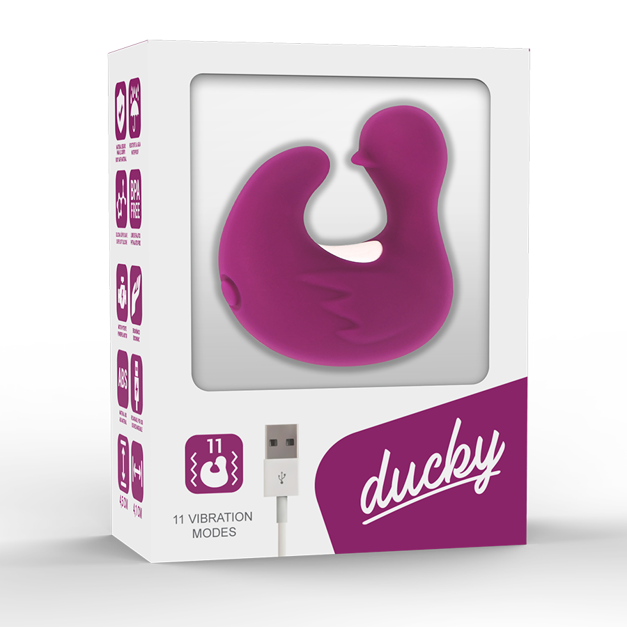 COVERME - WIEDERAUFLADBARES SILIKON-STIMULATIONSDILDO ENTE DUCKYMANIA