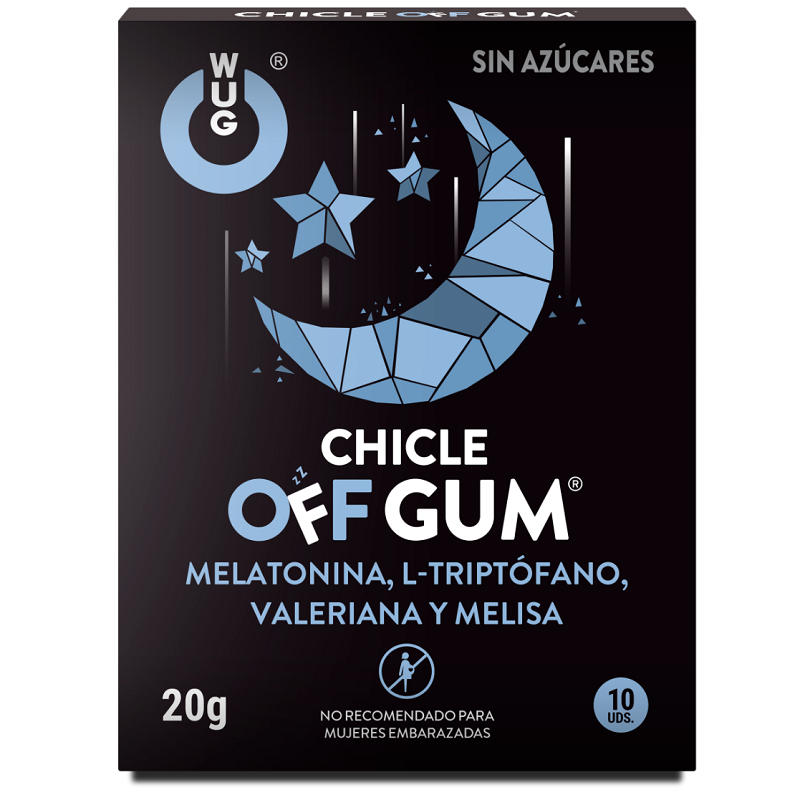 WUG GUM – MIT BALDRIAN, TRYPTOPHAN, ZITRONENMELISSE UND MELATONIN 10 EINHEITEN