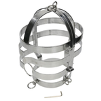 METAL HARD - MASKE MIT HALSBAND AUS STAHL
