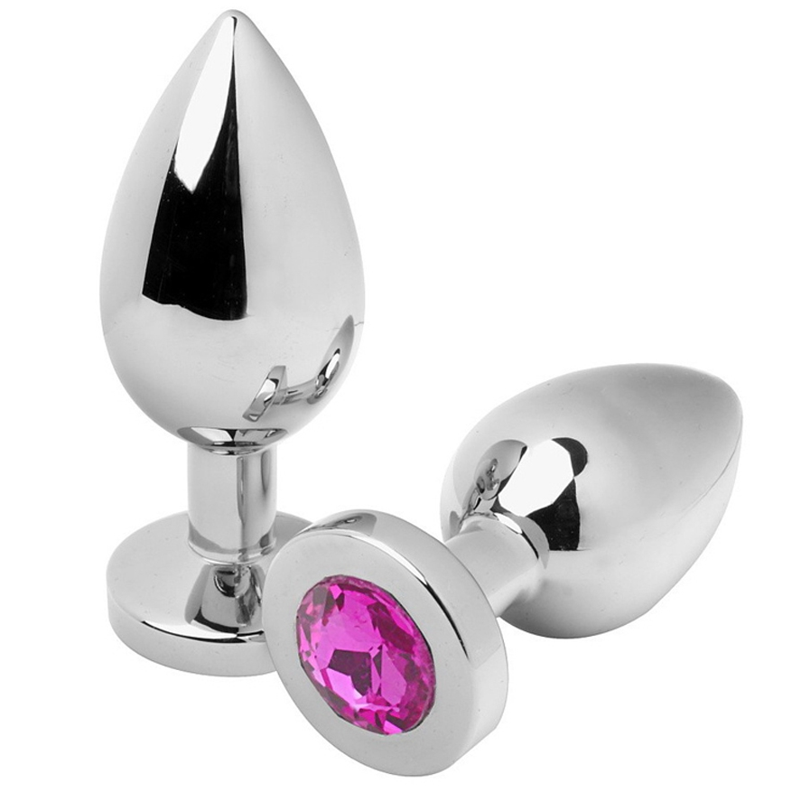 METALL HART - ANNALPLUG ROSA DIAMANT MITTEL 7,62 CM