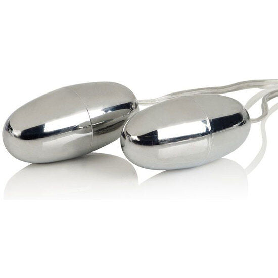 CALEXOTICS - VIBRIERENDE DUO-KUGELN SILBER