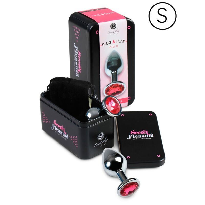 SECRETPLAY - ANALPLUG ALUMINIUM FUCHSIA 7 CM