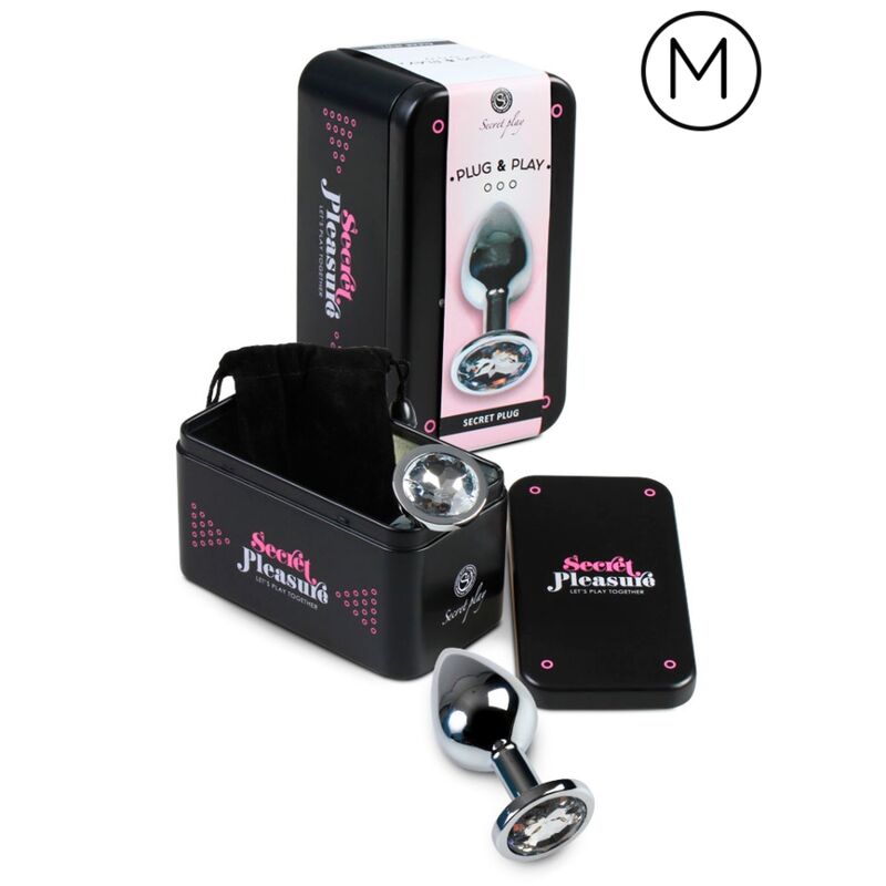 SECRETPLAY - TRANSPARENTER ANALPLUG AUS ALUMINIUM 7CM