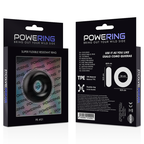 POWERING - ANNEAU PÉNIS SUPER FLEXIBLE ET RÉSISTANT 3,5CM NOIR