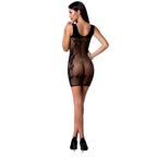 PASSION - DAMEN BS073 BODYSTOCKING EINHEITSGRÖSSE SCHWARZ