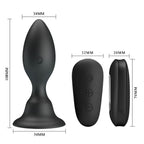 MR PLAY - ANALPLUG MIT FERNBEDIENUNG, SCHWARZ, VIBRIEREND