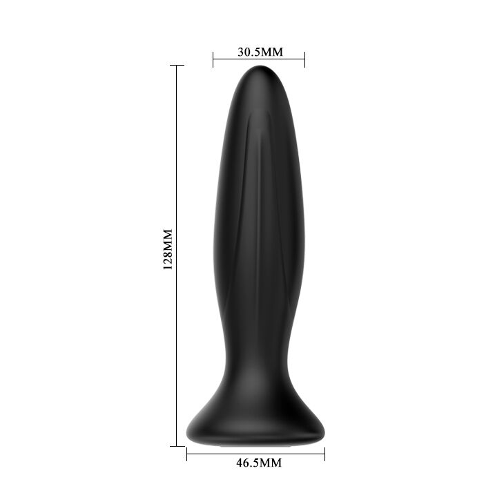 MR PLAY - WIEDERAUFLADBARER ANUS-VIBRATOR, SCHWARZ
