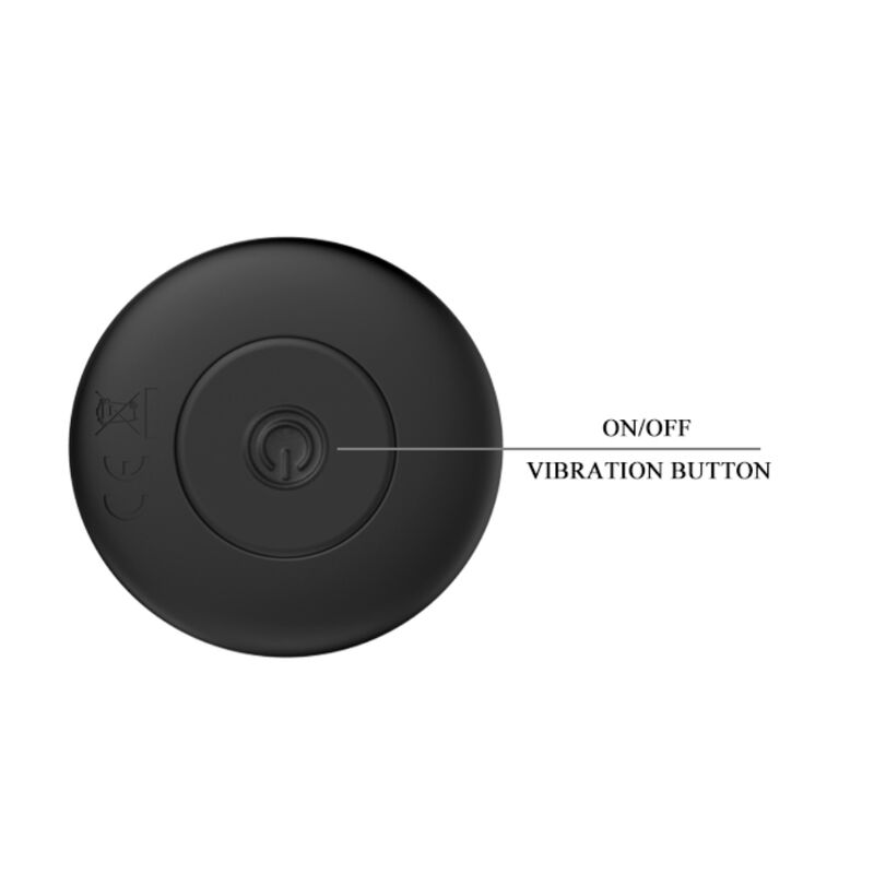 MR PLAY - WIEDERAUFLADBARER ANUS-VIBRATOR, SCHWARZ