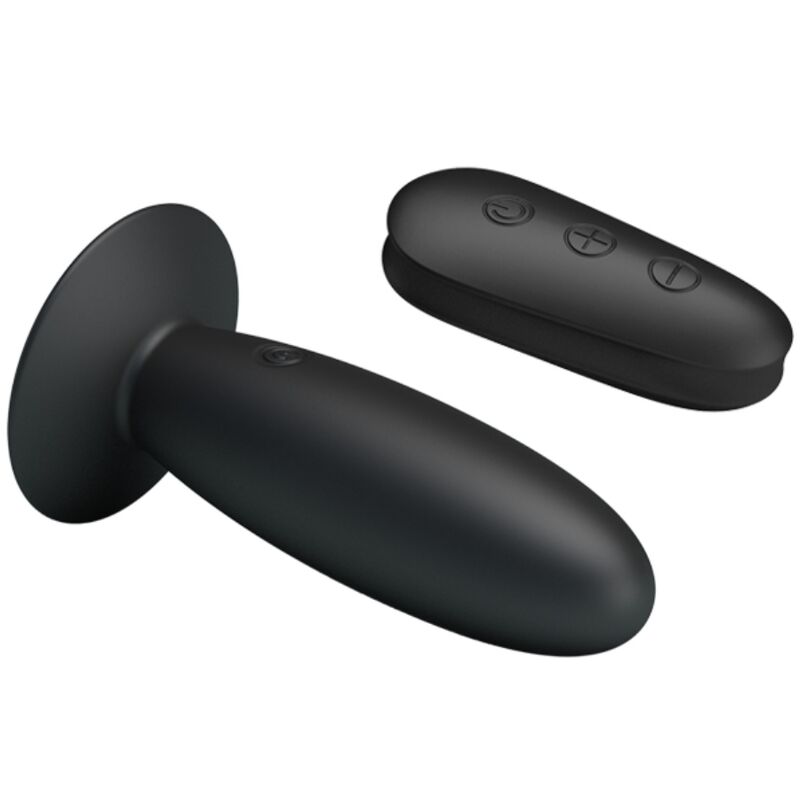 MR PLAY - ANALPLUG MIT FERNBEDIENUNG, SCHWARZ, VIBRIEREND
