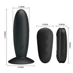 MR PLAY - ANALPLUG MIT FERNBEDIENUNG, SCHWARZ, VIBRIEREND