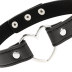 COQUETTE CHIC DESIRE - VEGANES DAMEN-LEDERCOLLIER HERZ ACCESSOIRE
