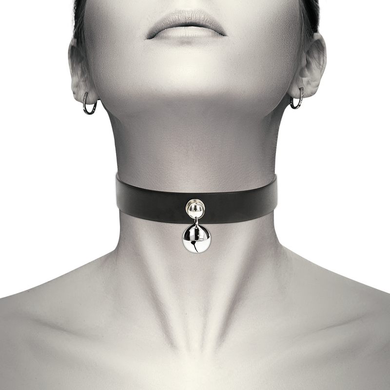 COQUETTE CHIC DESIRE - VEGANES LEDERHALSBAND FRAU KLAPPER ACCESSOIRE