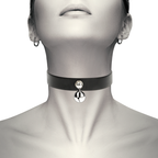 COQUETTE CHIC DESIRE - VEGANES LEDERHALSBAND FRAU KLAPPER ACCESSOIRE