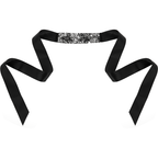 COQUETTE CHIC DESIRE - MASQUE EN DENTELLE NOIRE AVEC RUBAN
