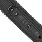 FETISH SUBMISSIVE - HANDSCHELLEN AUS VEGANEM LEDER MIT NEOPRENFUTTER