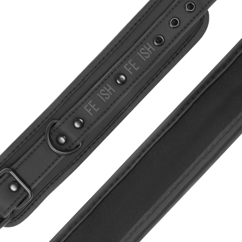 FETISH SUBMISSIVE - FESSELN AUS VEGANEM LEDER MIT NEOPRENFUTTER