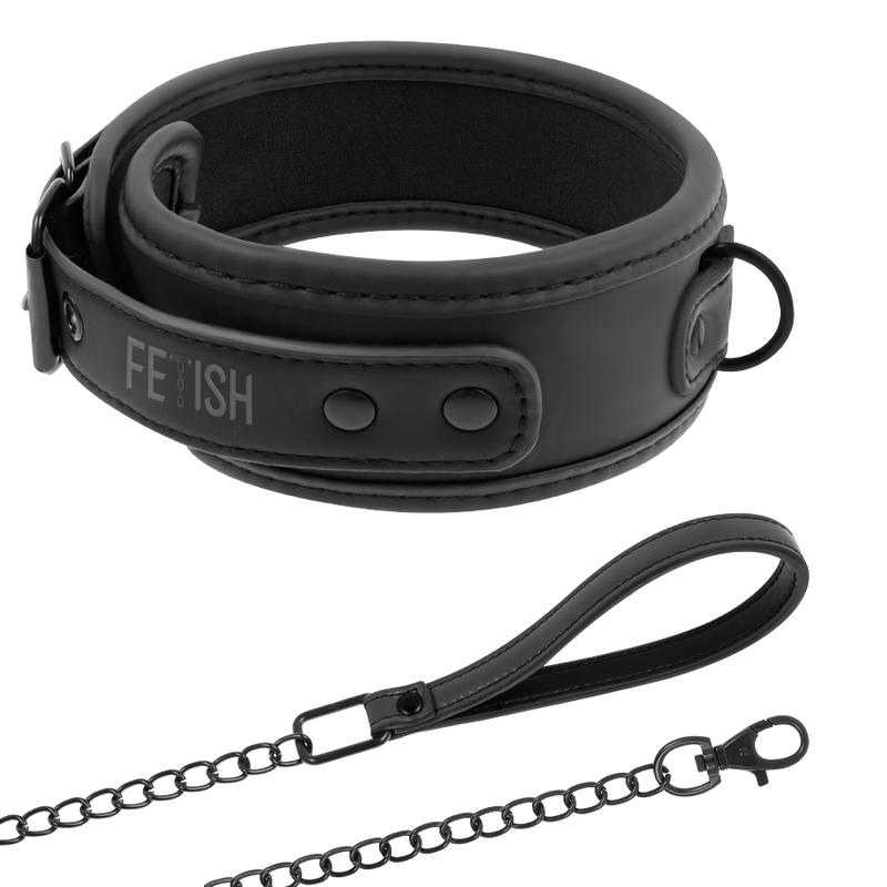 FETISCH SUBMISSIV – KETTE HALSBAND MIT NEOPRENFUTTER