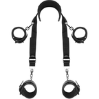FETISH SUBMISSIVE - POSITION MAÎTRE AVEC 4 MENOTTES DOUBLÉES DE NOPRÈNE