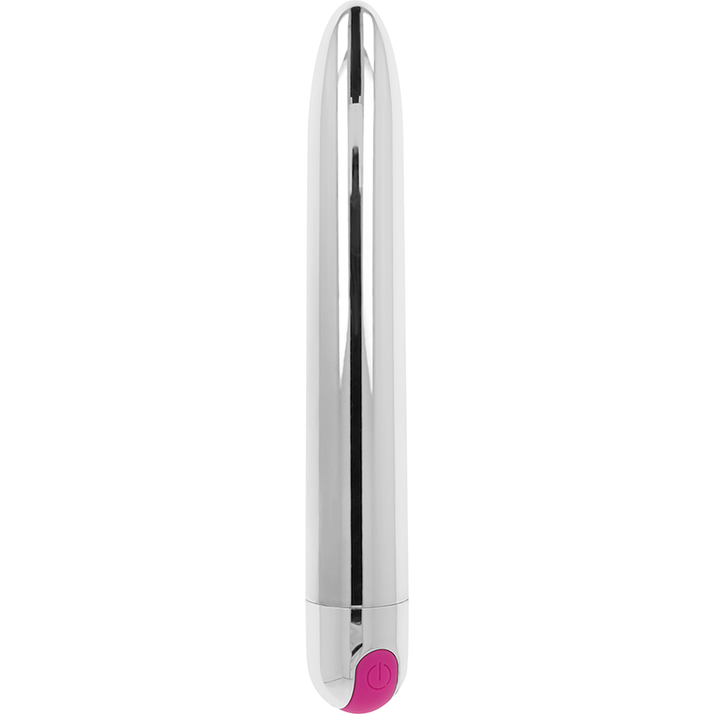 OHMAMA - WIEDERAUFLADBARER SILBER-VIBRATOR 10 MODI 18,5 CM