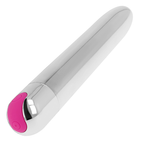 OHMAMA - WIEDERAUFLADBARER SILBER-VIBRATOR 10 MODI 18,5 CM