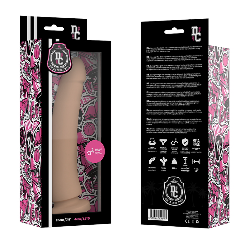 DELTA CLUB - TOYS GODE NATÜRLICH MEDIZINISCHES SILIKON 20 CM -O- 4 CM