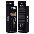 FETISH SUBMISSIVE ORIGEN - HALSBAND DOPPELT NEOPREN MIT KETTE