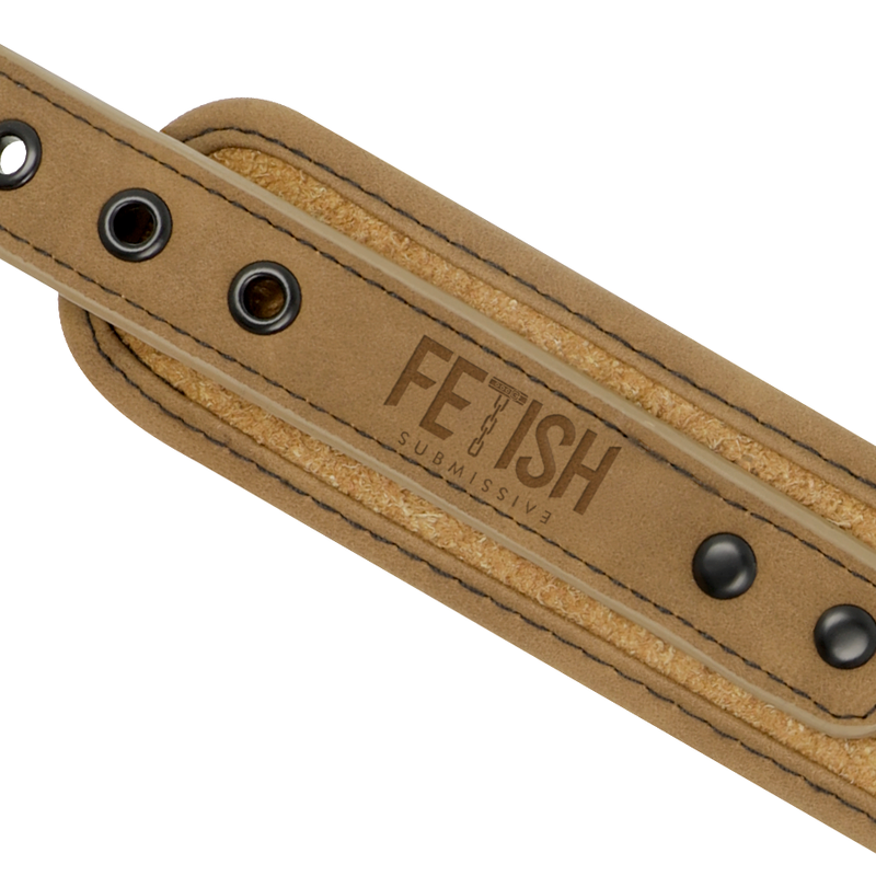 FETISH SUBMISSIVE ORIGEN - HALSBAND DOPPELT NEOPREN MIT KETTE