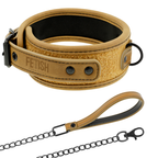 FETISH SUBMISSIVE ORIGEN - HALSBAND DOPPELT NEOPREN MIT KETTE