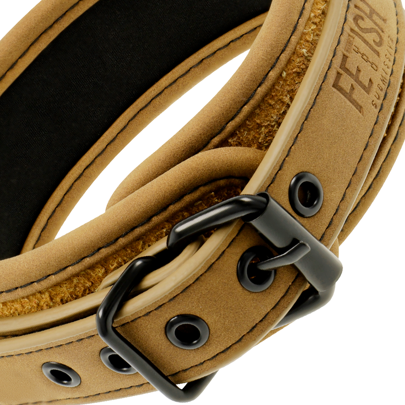 FETISH SUBMISSIVE ORIGEN - HALSBAND DOPPELT NEOPREN MIT KETTE