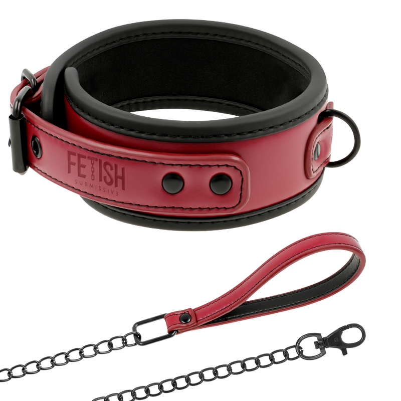 FETISCH SUBMISSIV DARK ROOM – HALSBAND KETTE NEOPRENFUTTER