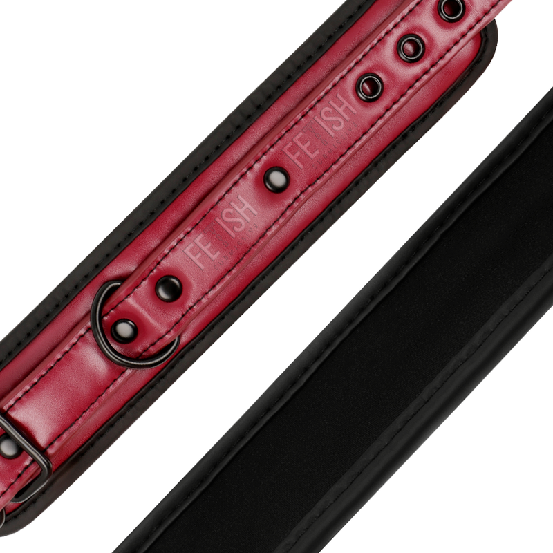 FETISH SUBMISSIVE DARK ROOM - VEGANE FESSELN AUS LEDER MIT NEOPREN-FUTTER