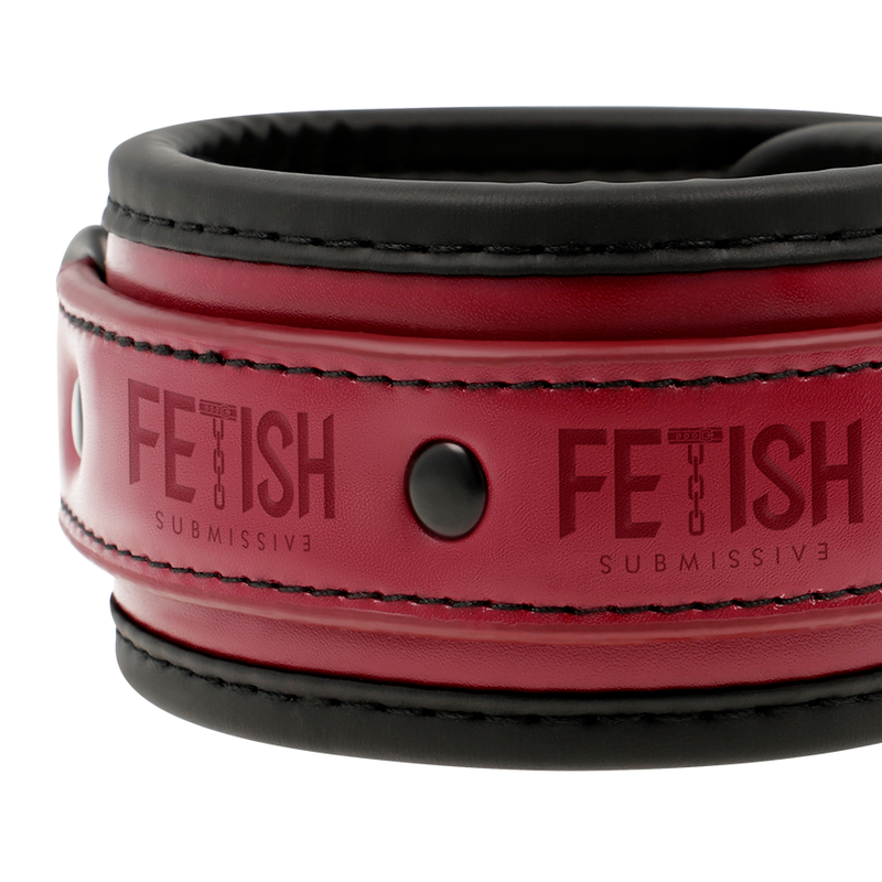 FETISH SUBMISSIVE DARK ROOM - VEGANE FESSELN AUS LEDER MIT NEOPREN-FUTTER