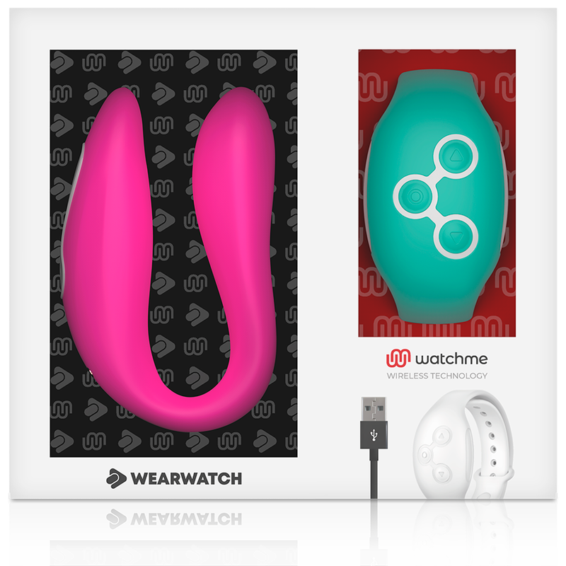 WEARWATCH - WATCHME DOPPELTECHNOLOGIE-VIBRATOR FUCHSIA / MEERWASSER