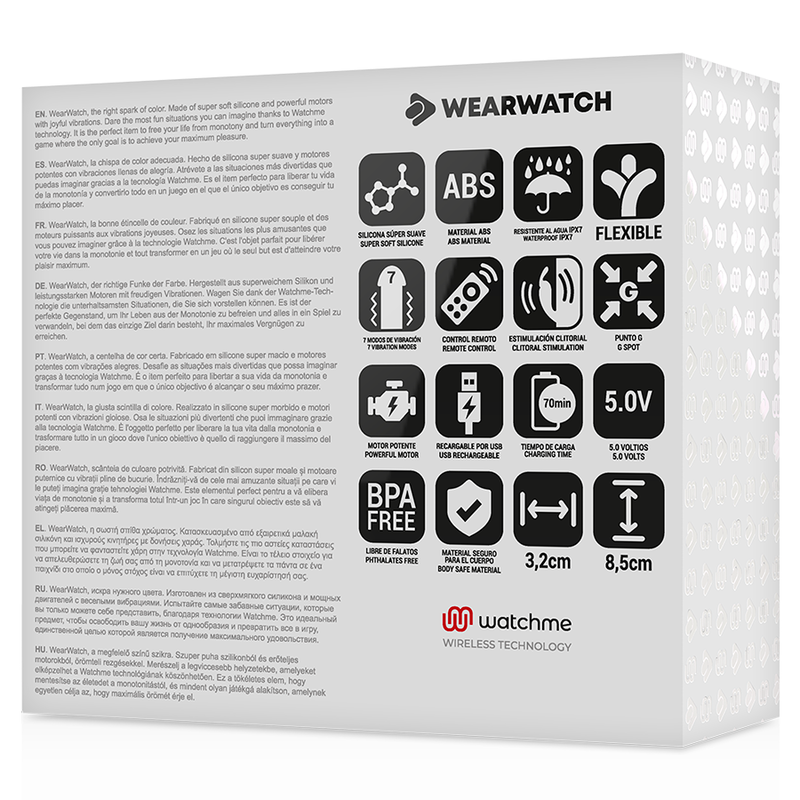 WEARWATCH - DOPPELTECHNOLOGIE-VIBRATOR WATCHME FUCHSIA/AZABACHE