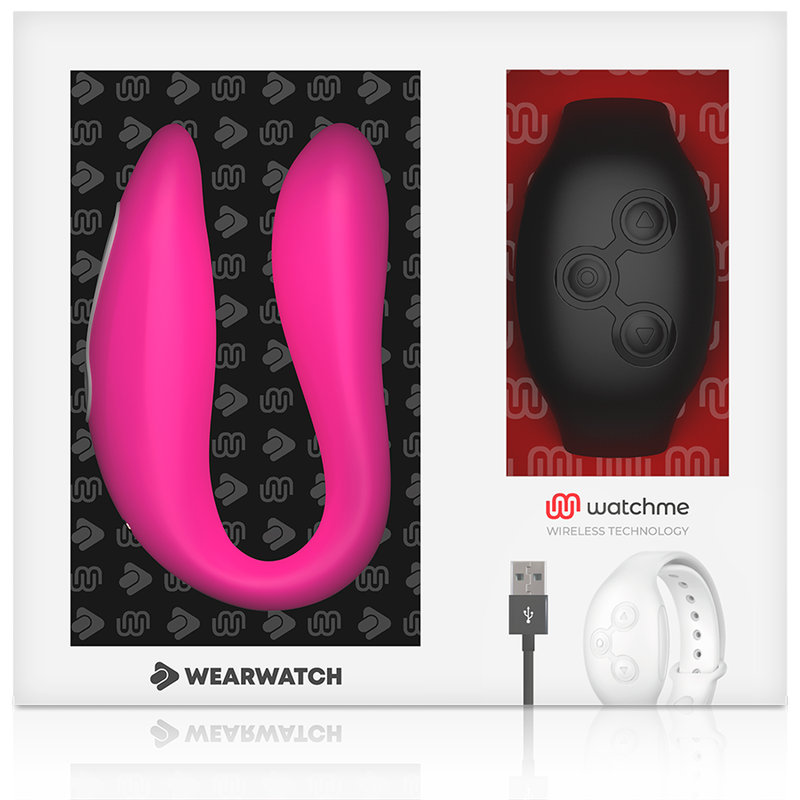 WEARWATCH - DOPPELTECHNOLOGIE-VIBRATOR WATCHME FUCHSIA/AZABACHE