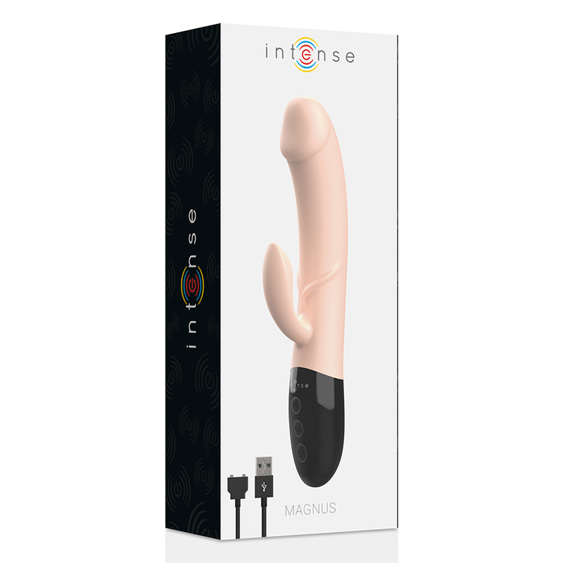 INTENSE - WIEDERAUFLADBARER VIBRATOR NATUR MAGNUS DUAL