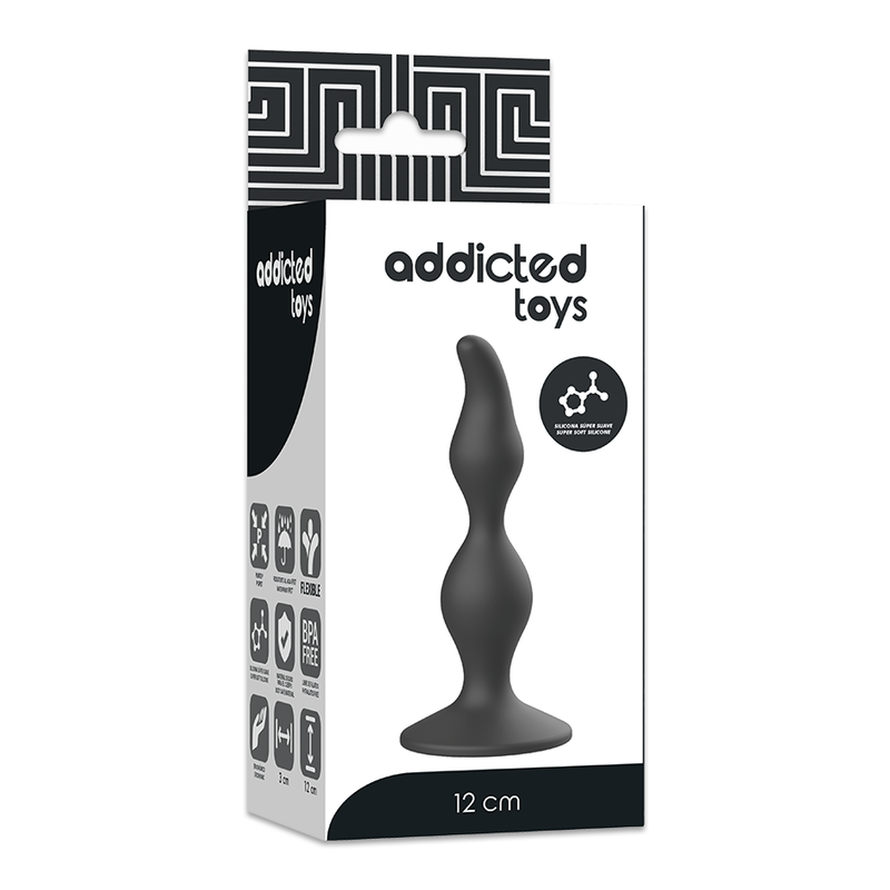 ADDICTED TOYS - ANALPLUG 12 CM SCHWARZ
