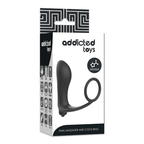 ADDICTED TOYS - ANALPLUG MIT VIBRATION UND PENISRING