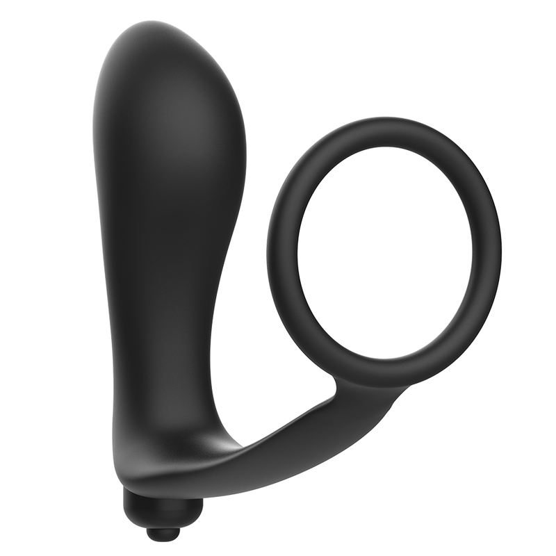 ADDICTED TOYS - ANALPLUG MIT VIBRATION UND PENISRING