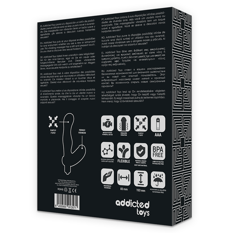 ADDICTED TOYS - P-SPOT VIBE ANALE PROSTATASTIMULATOR AUS SILIKON